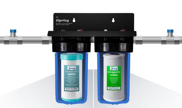 iSpring's iron and manganese reduction whole house water filtration system