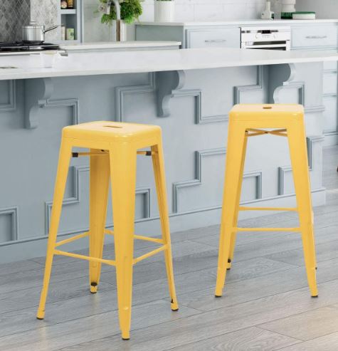 Furmax's stackable indoor, outdoor bar height stools