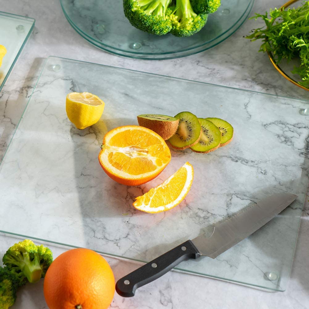 Murray Home's Clear Tempered Glass Cutting Board
